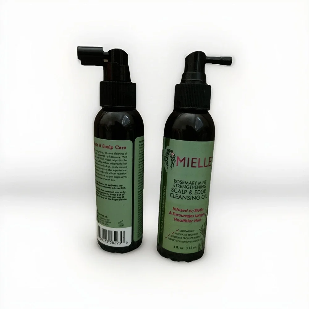 2 Of Mielle Rosemary Mint Strengthening Scalp & Edge Cleansing Oil w/ Biotin~4oz